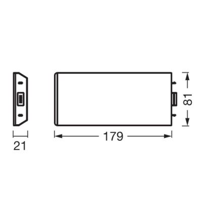 Osram - Σετ επέκτασης για LED φωτιστικό κάτω ντουλαπιού UNDERCABINET LED/3,85W/36V 3000K 8,1x17,9 cm λευκό