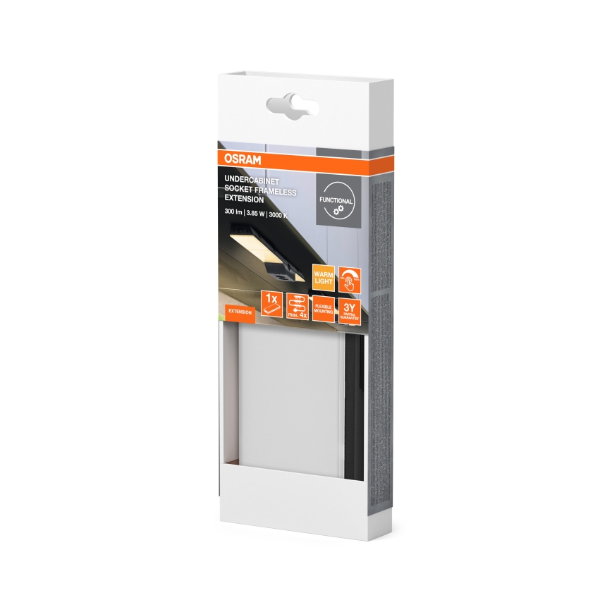 Osram - Σετ επέκτασης για φωτιστικό LED κάτω ντουλαπιού UNDERCABINET LED/3,85W/36V 3000K 8,1x17,9 cm μαύρο