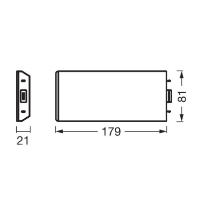 Osram - Σετ επέκτασης για φωτιστικό LED κάτω ντουλαπιού UNDERCABINET LED/3,85W/36V 3000K 8,1x17,9 cm μαύρο