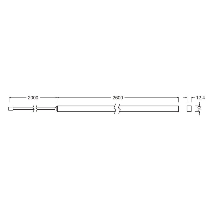 Osram - Σετ επέκτασης για ρυθμιζόμενη LED ταινία FLEX ACOUSTIC 2,6m LED/24W/24V