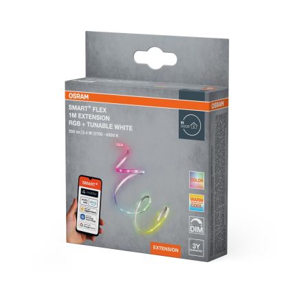 Osram - Σετ επέκτασης για ρυθμιζόμενη LED ταινία RGB+TW SMART+ FLEX 1m LED/3,4W/24V 2700-6500K Wi-Fi