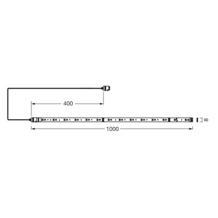 Osram - Σετ επέκτασης για ρυθμιζόμενη LED ταινία RGB+TW SMART+ FLEX 1m LED/3,4W/24V 2700-6500K Wi-Fi