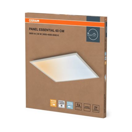 Osram - LED πάνελ για ψευδοροφή PANEL ESSENTIAL LED/50W/230V 3000/4000/6500K 60x60 cm λευκό