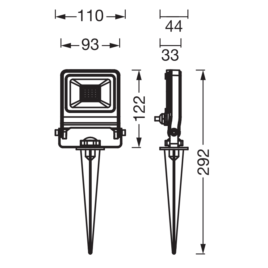 Osram - Προβολέας LED ENDURA LED/10W/230V 3000K IP65 ανθρακί