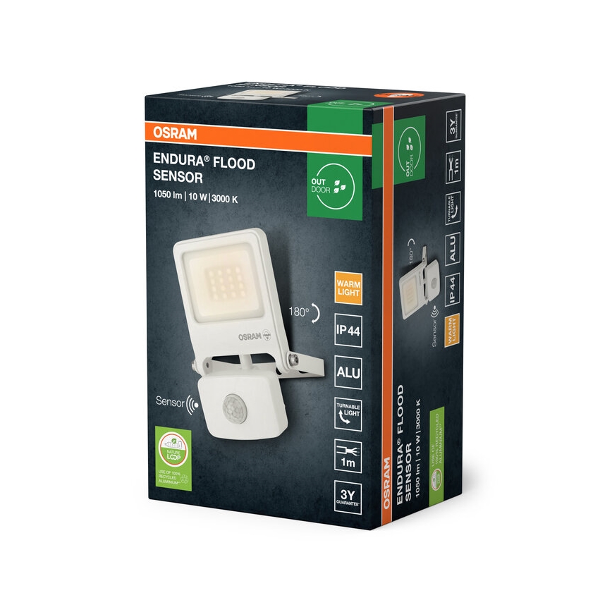 Osram - Προβολέας LED με αισθητήρα ENDURA LED/10W/230V 3000K IP44