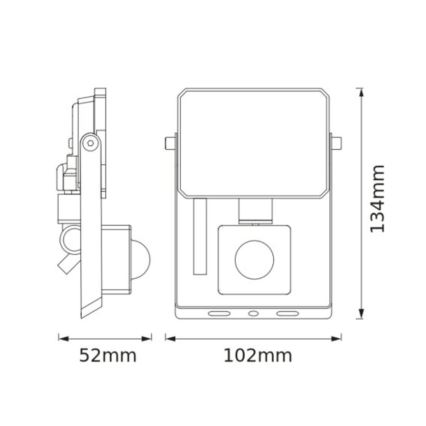 Osram - Προβολέας LED με αισθητήρα FLOODLIGHT LED/10W/230V 6500K IP65