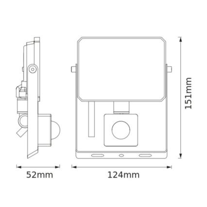 Osram - Προβολέας LED με αισθητήρα FLOODLIGHT LED/20W/230V 6500K IP65