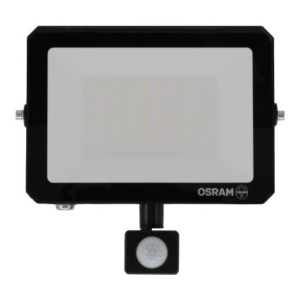 Osram - LED προβολέας με αισθητήρα κίνησης και λυκόφωτος FLOODLIGHT LED/50W/230V 6500K IP65 μαύρο