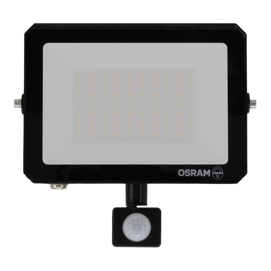 Osram - LED προβολέας με αισθητήρα κίνησης και λυκόφωτος FLOODLIGHT LED/50W/230V 6500K IP65 μαύρο