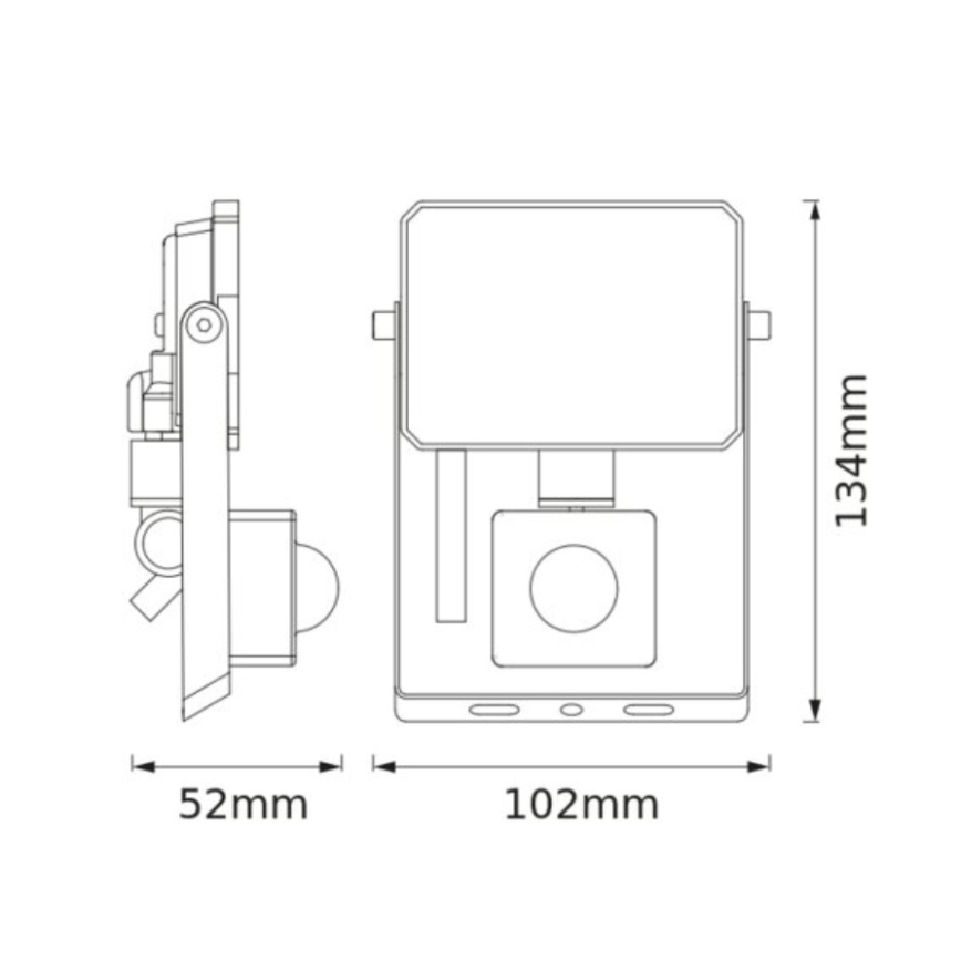 Osram - Προβολέας LED με αισθητήρα κίνησης FLOODLIGHT LED/10W/230V 3000K IP65