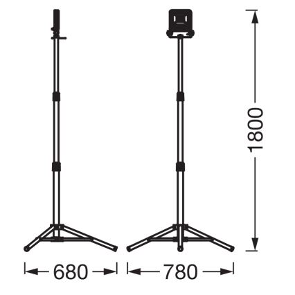 Osram - Προβολέας LED με τρίποδο TRIPOD LED/50W/230V 4000K IP65 πορτοκαλί