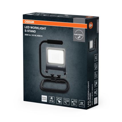 Osram - LED προβολέας με βραχίονα στήριξης S-STAND LED/30W/230V 4000K IP65 ανθρακί
