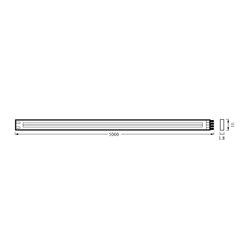 Osram - LED Ρυθμιζόμενη ταινία FLEX COB 5m LED/35W/230V 2700-6500K + τηλεχειριστήριο
