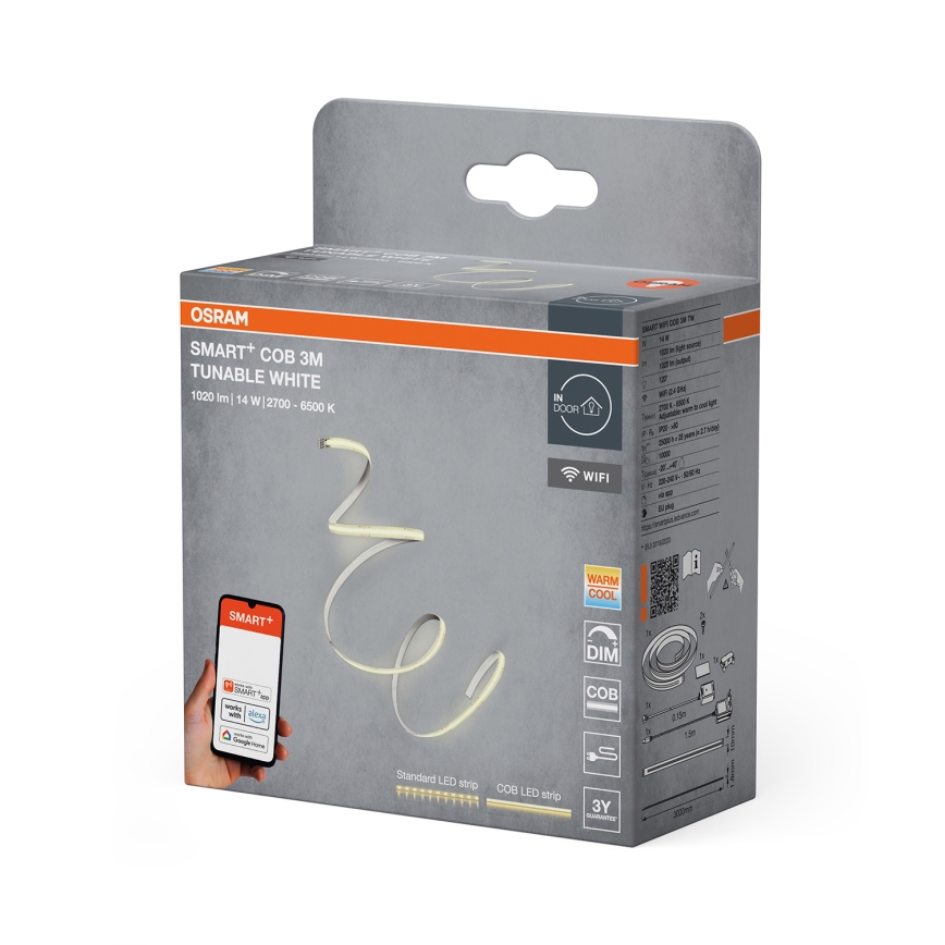 Osram - Ρυθμιζόμενη LED ταινία SMART+ COB 3m LED/14W/230V 2700-6500K Wi-Fi