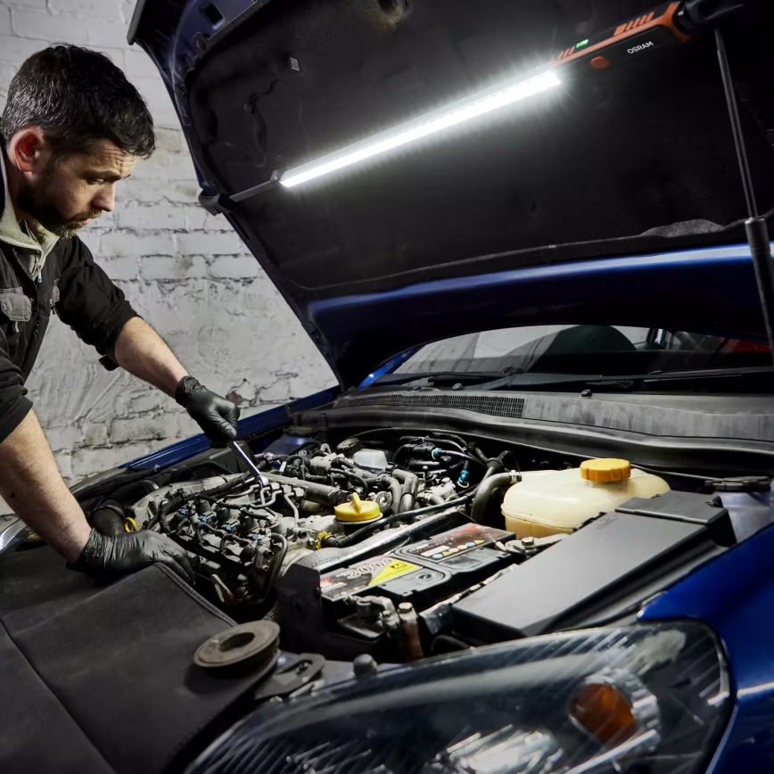 Osram - Ρυθμιζόμενος επαναφορτιζόμενος LED φακός επιθεώρησης LEDINSPECT UNDERBONNET LED/16W/3,7V IP65