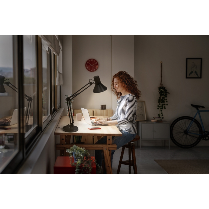 Osram - Ρυθμιζόμενη LED επιτραπέζια λάμπα OFFICE LINE LED/9W/230V 3000K μαύρη