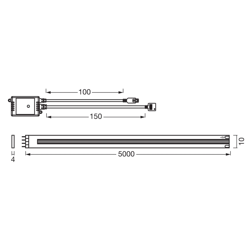 Osram - RGB LED ρυθμιζόμενη ταινία SMART+ MAGIC 5 m LED/35W/230V Wi‑Fi + τηλεχειριστήριο
