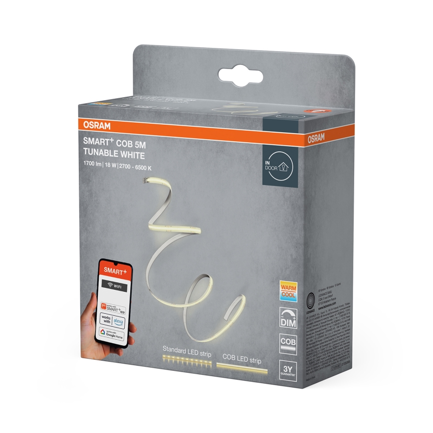 Osram - Ρυθμιζόμενη ταινία LED SMART+ COB 5m LED/18W/230V 2700-6500K Wi-Fi