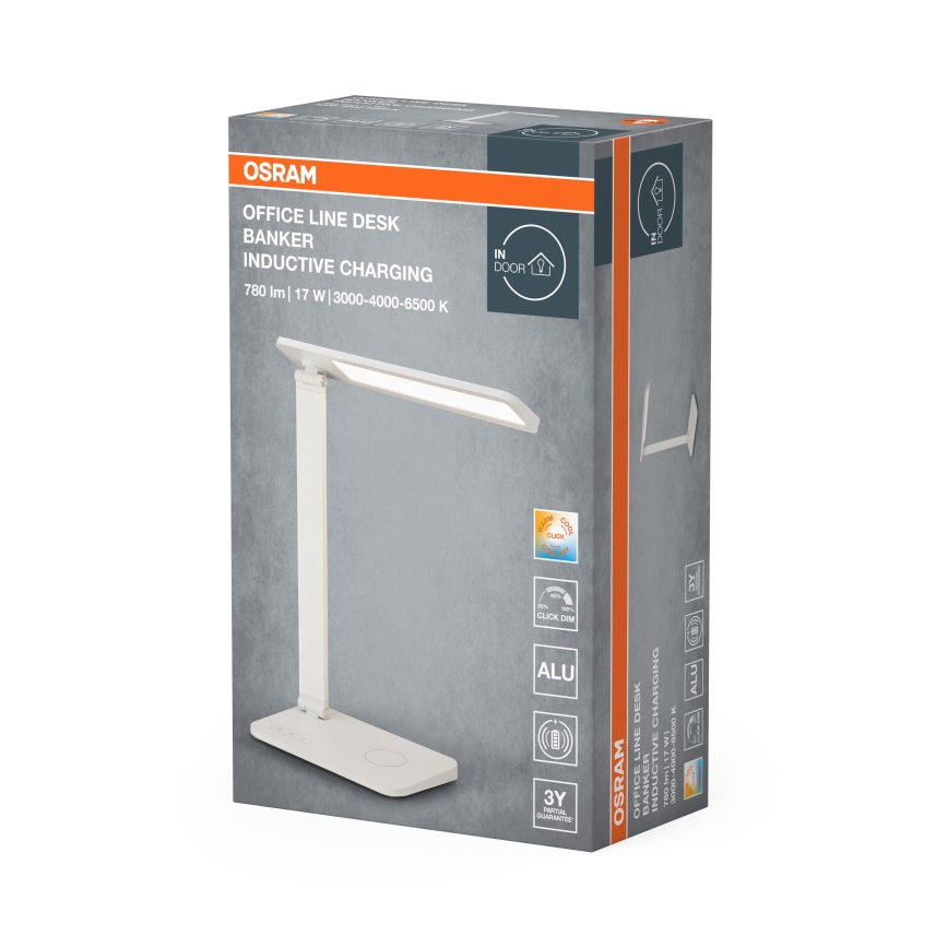 Osram - LED ρυθμιζόμενη επιτραπέζια λάμπα OFFICE LINE LED/17W/230V 3000/4000/6500K λευκή