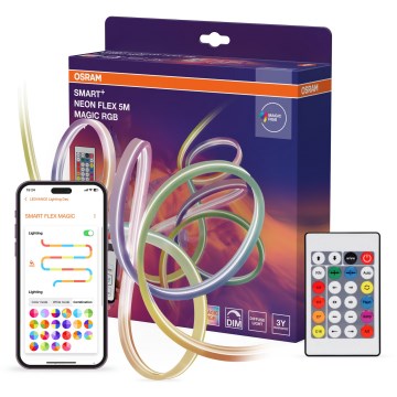 Osram - Ρυθμιζόμενη εξωτερική ταινία LED RGB SMART+ MAGIC 5m LED/24W/230V IP44 Wi-Fi+ με τηλεχειριστήριο