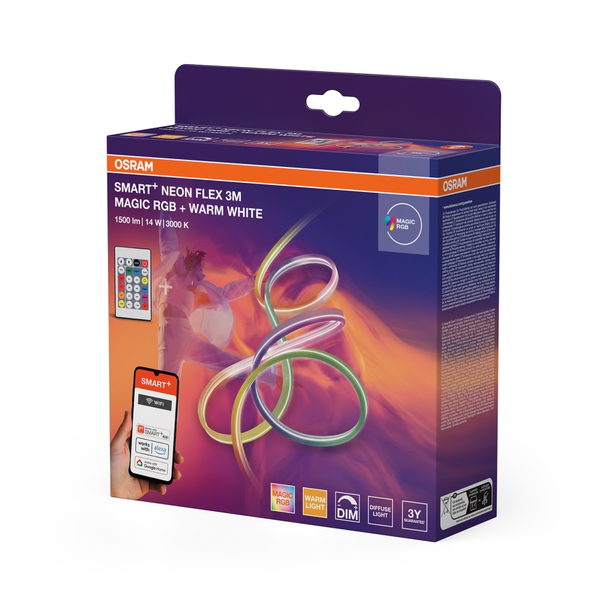 Osram - LED RGBW Ρυθμιζόμενη εξωτερική ταινία SMART+ MAGIC 3m LED/14W/230V IP44 Wi-Fi + τηλεχειριστήριο