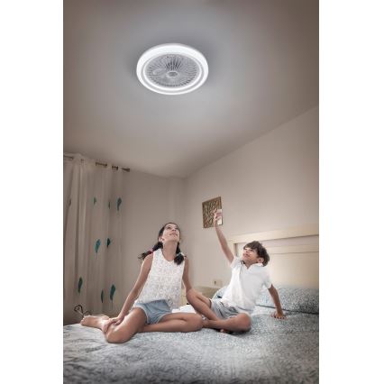 Osram - Ρυθμιζόμενο LED φωτιστικό οροφής με ανεμιστήρα SOLANO LED/26W/230V 3000/4000/6500K + τηλεχειριστήριο