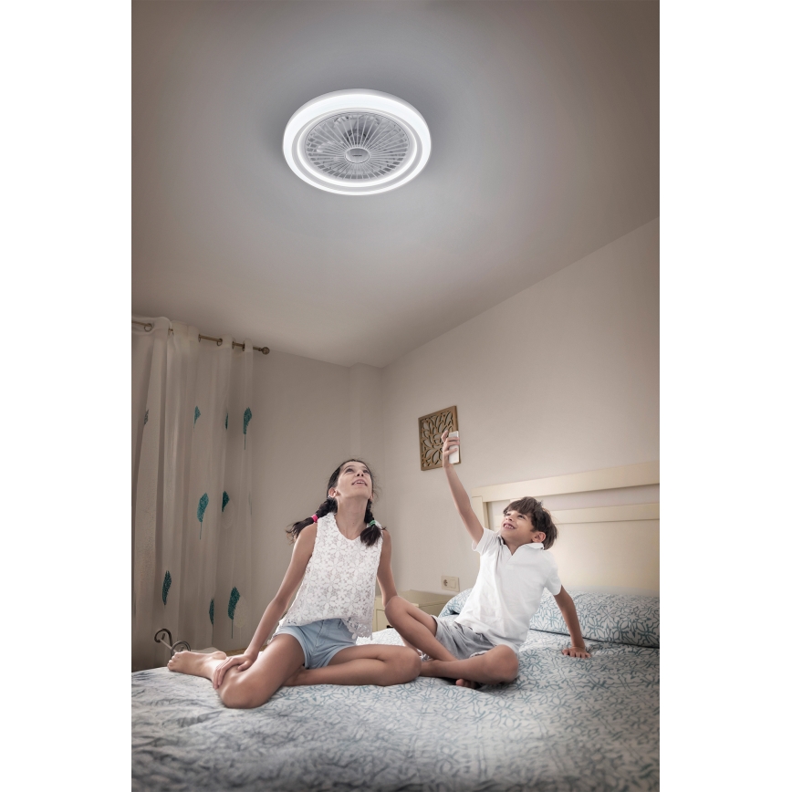 Osram - Ρυθμιζόμενο LED φωτιστικό οροφής με ανεμιστήρα SOLANO LED/26W/230V 3000/4000/6500K + τηλεχειριστήριο