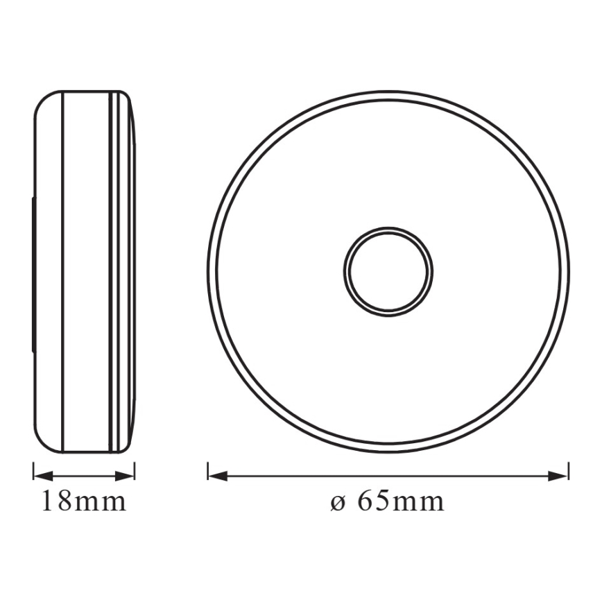 Osram - Ρυθμιζόμενο LED φωτιστικό προσανατολισμού DOT-IT LED/0,45W/5V 500 mAh λευκό