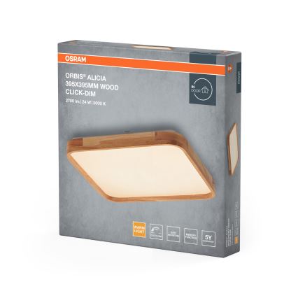 Osram - LED Ρυθμιζόμενο φωτιστικό οροφής ORBIS ALICIA LED/24W/230V 39,5x39,5 cm μπεζ