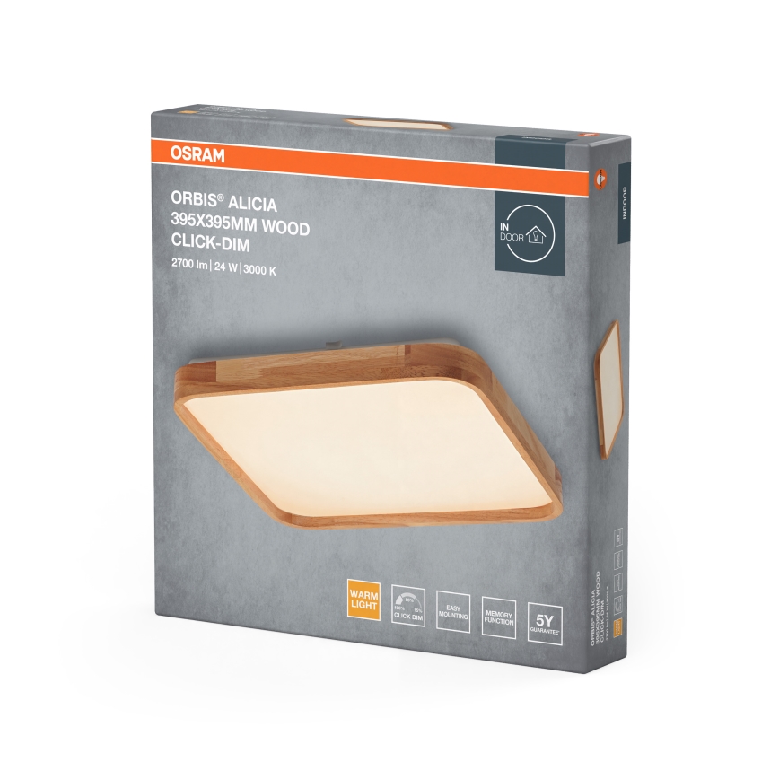 Osram - LED Ρυθμιζόμενο φωτιστικό οροφής ORBIS ALICIA LED/24W/230V 39,5x39,5 cm μπεζ
