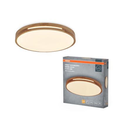 Osram - Ρυθμιζόμενο φωτιστικό οροφής LED ORBIS WOODBURRY LED/24W/230V διάμ. 39 cm μπεζ