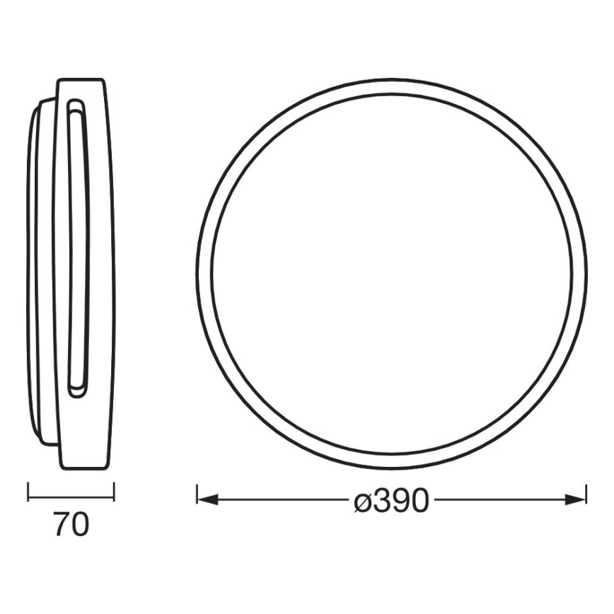 Osram - Ρυθμιζόμενο φωτιστικό οροφής LED ORBIS WOODBURRY LED/24W/230V διάμ. 39 cm μπεζ