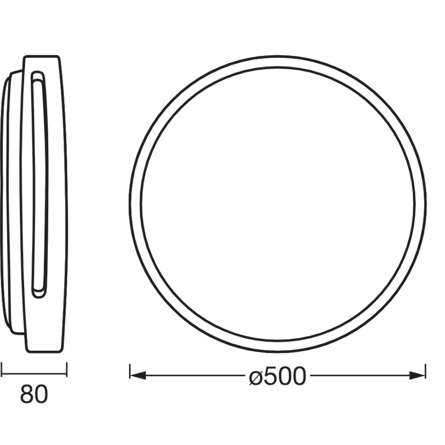 Osram - Ρυθμιζόμενο φωτιστικό οροφής LED ORBIS WOODBURRY LED/36W/230V, διάμ. 50 cm
