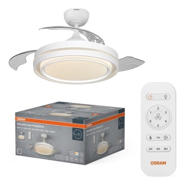 Osram - Ρυθμιζόμενο φωτιστικό οροφής LED με ανεμιστήρα PONIENTE LED/36W/230V 3000/4000/6500K + τηλεχειριστήριο