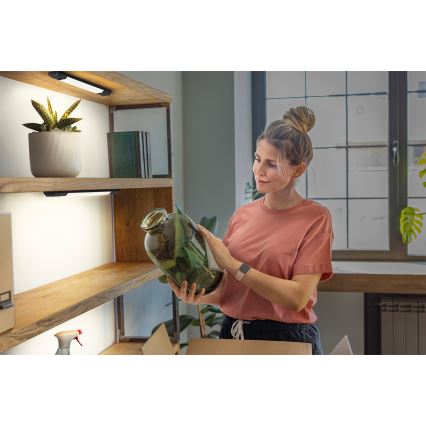 Osram - Ρυθμιζόμενο LED φωτιστικό κάτω από ντουλάπι με αισθητήρα κίνησης LINEAR EDGE LED/4W/230V 3000/4000/6500K 30 cm μαύρο