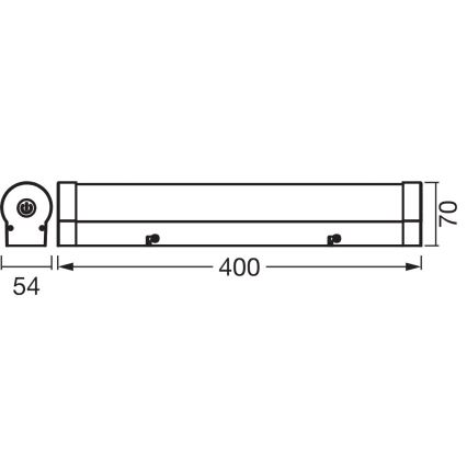 Osram - Ρυθμιζόμενος LED φωτισμός καθρέφτη μπάνιου ORBIS TUBE LED/9W/230V 3000/4000K 40 cm IP44 καφέ
