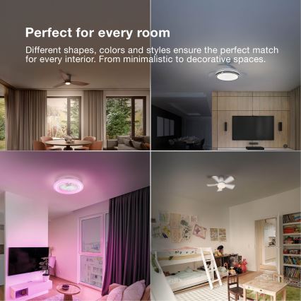 Osram - Ρυθμιζόμενο φωτιστικό οροφής LED με ανεμιστήρα PONIENTE LED/36W/230V 3000/4000/6500K + τηλεχειριστήριο