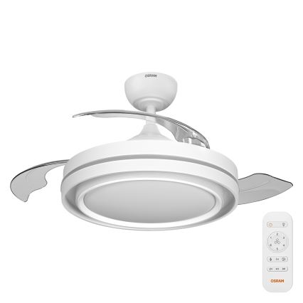 Osram - Ρυθμιζόμενο φωτιστικό οροφής LED με ανεμιστήρα PONIENTE LED/36W/230V 3000/4000/6500K + τηλεχειριστήριο