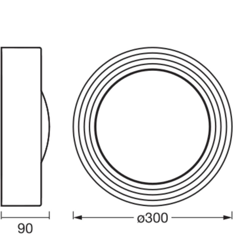 Osram - Ρυθμιζόμενο φωτιστικό οροφής LED ORBIS CONCRETE LED/13W/230V, διάμ. 30 εκ., καφέ/μπετόν