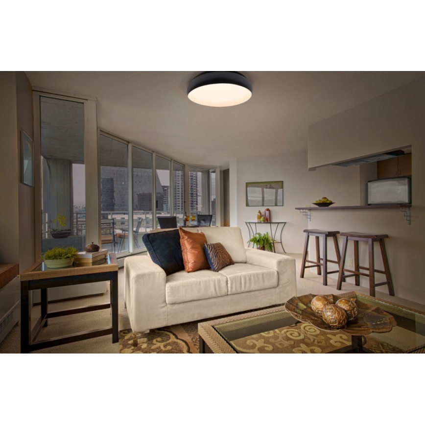 Osram - Ρυθμιζόμενο LED φωτιστικό οροφής ORBIS LIVIA LED/16W/230V Ø 30 cm μαύρο/λευκό