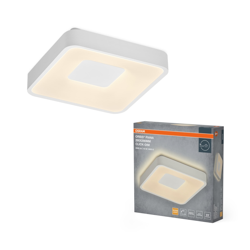 Osram - Ρυθμιζόμενο LED φωτιστικό οροφής ORBIS PIANA LED/16W/230V 29x29 cm λευκό