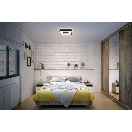 Osram - LED Ρυθμιζόμενο φωτιστικό οροφής ORBIS PIANA LED/36W/230V 48,5x48,5 cm μαύρο