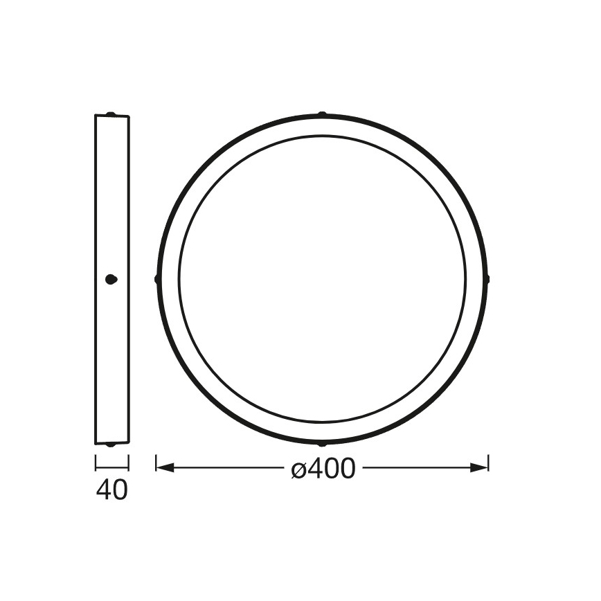 Osram - Ρυθμιζόμενο φωτιστικό οροφής SMART+ DOWNLIGHT LED/22W/230V, διάμετρος 40 cm, 3000-6500K, Wi-Fi