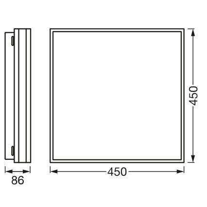 Osram - Ρυθμιζόμενο φωτιστικό οροφής SMART+ MAGNET LED/42W/230V 45x45 cm 3000-6500K Wi-Fi