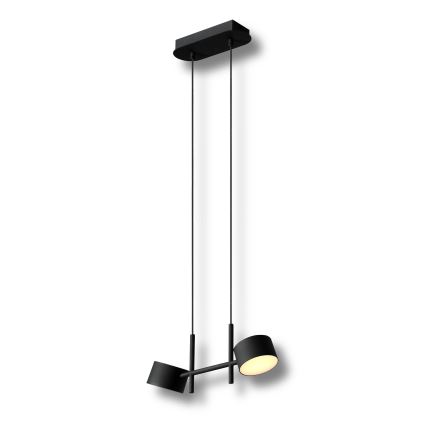 Osram - LED Ρυθμιζόμενο κρεμαστό φωτιστικό με καλώδιο DECOR KYOTO 2xLED/10W/230V CRI 90 μαύρο