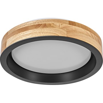 Osram - Ρυθμιζόμενο LED οροφής φωτιστικό MARIANO LED/16W/230V Ø 31 cm δρυς/μαύρο