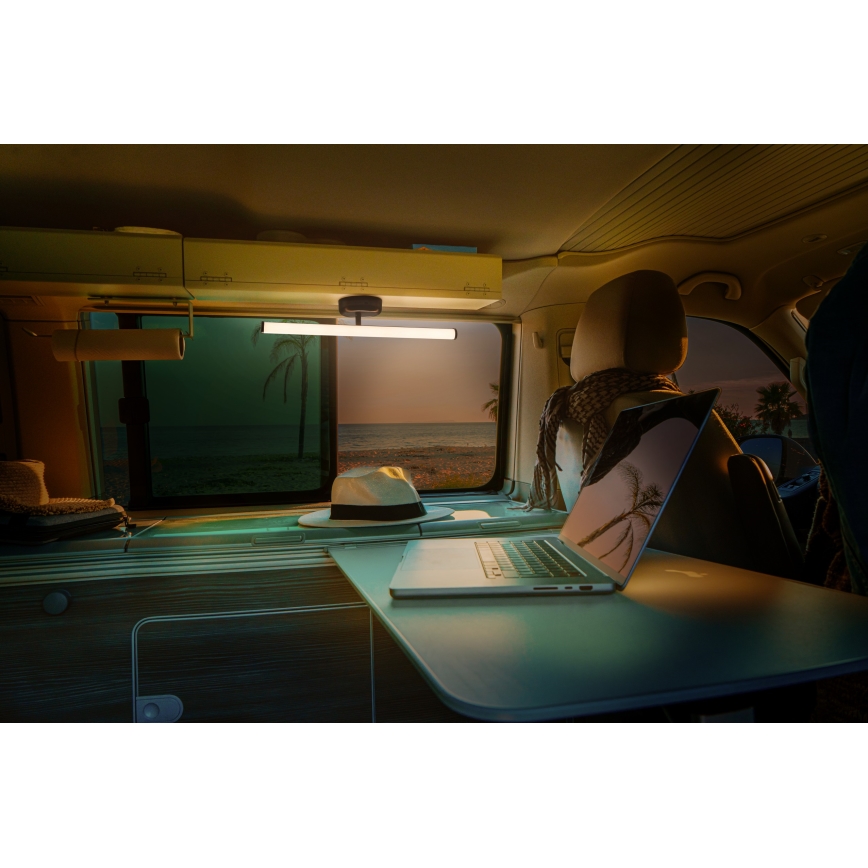 Osram - LED ρυθμιζόμενο επαναφορτιζόμενο επιτοίχιο φωτιστικό αφής NIGHTLUX LED/1,8W/5V μαύρο