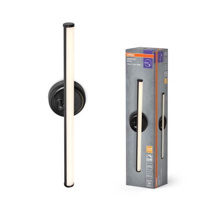 Osram - LED ρυθμιζόμενο επαναφορτιζόμενο επιτοίχιο φωτιστικό αφής NIGHTLUX LED/1,8W/5V μαύρο