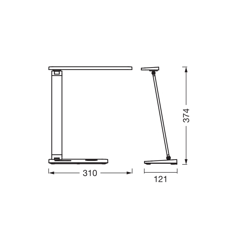 Osram - Ρυθμιζόμενο LED επιτραπέζιο φωτιστικό OFFICE LINE LED/7W/230V 3000/4000/6500K λευκό
