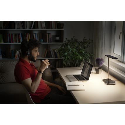 Osram - LED Ρυθμιζόμενο επιτραπέζιο φωτιστικό γραφείου OFFICE LINE LED/17W/230V 3000/4000/6500K μαύρο